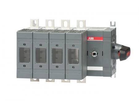 ABB OS160GDS40N2K Lasttrennschalter für Sicherungen 4-polig 160 A, mit direkt montiertem Griff unges. Neutralleiter rechts/seit. Betätigung