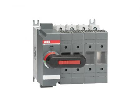 ABB OS63GD04N2K Lasttrennschalter für Sicherungen 4-polig 63 A, mit direkt montiertem Griff ungesich. Neutralleiter (rechts)