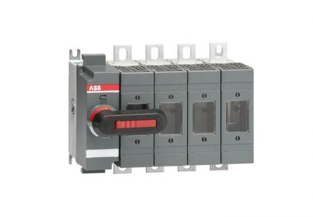 ABB OS160GD04N2K Lasttrennschalter für Sicherungen 4-polig 160 A, mit direkt montiertem Griff ungesich. Neutralleiter (rechts)