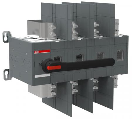 ABB OT2000U04P Lasttrennschalter 4-polig 2000 A, mit Griff und Welle UL/CSA Trägerplattenmontage