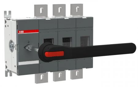 ABB OT1000EP03P Erdungsschalter 3-polig mit Griff und Welle Icw/1 Schließer 50 kA, Icw/0,25s 50 kA, Icm 110 kA