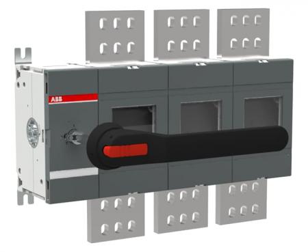 ABB OT2000EP03P Erdungsschalter 3-polig mit Griff und Welle Icw / 1 Schließer 55kA Icw / 0,25s 80 kA Icm 176 kA