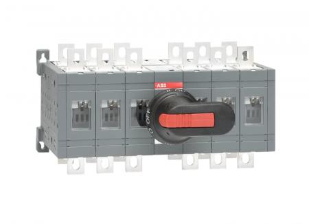 ABB OT160E33CP Lastumschalter 6-polig 160 A, mit Griff und Welle offene Umschaltung I-0-II