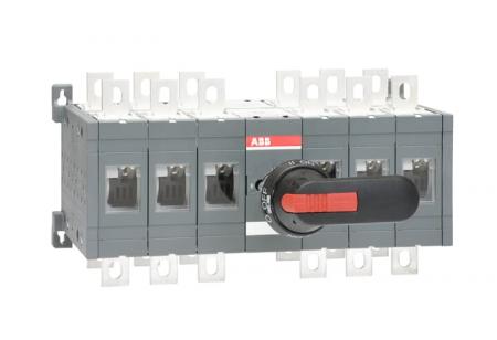 ABB OT400E33CP Lastumschalter 6-polig 400 A, mit Griff und Welle offene Umschaltung I-0-II
