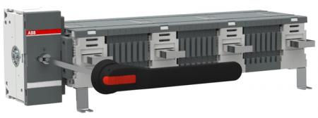 ABB OT1250EM04W8P Erdungsschalter 4-polig mit Griff und Welle/großer Phasenabstand Mech. 90° gedreht Icw/1 Schließer 50 kA, Icm 92 kA