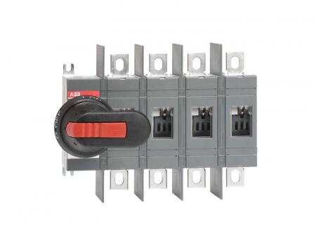 ABB OT160EV04WP Lasttrennschalter 4-polig 160 A, mit Griff und Welle mit großem Phasenabstand