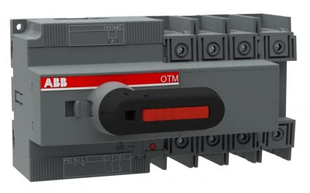 ABB OTM80F4M230V Lasttrennschalter mit Motor 4-polig 80 A, mit Griff für manuellen Betrieb Motorspannung Ue 220-240 V AC/DC