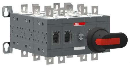 ABB OT160E22YP Bypass-Schalter 4-polig 160 A, mit Griff und Welle offene Umschaltung I-0-II