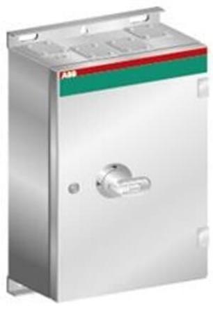 ABB OT160EVSUR3TZ Sicherheitsschalter im Edelstahlgehäuse 3-polig 75 kW 400 V mit Edelstahlgriff IP65 Einführung unten säurebeständig
