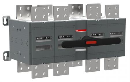 ABB OT3200E22CP Lastumschalter 4-polig, 3200 A, Schaltmechanismus in der Mitte inklusive Griff und Welle