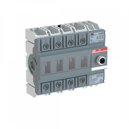 ABB OT160G40 Lasttrennschalter 4-polig 160 A, ohne Griff und Welle Trägerplatten- und DIN-Schienenmontage
