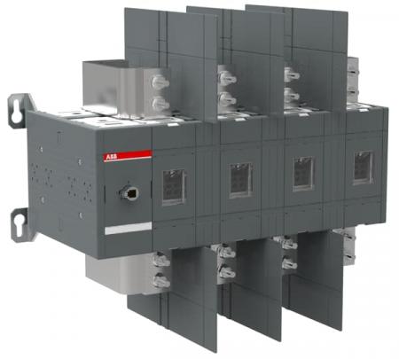 ABB OT1600U04 Lasttrennschalter 4-polig 1600 A, ohne Griff und Welle UL/CSA Trägerplattenmontage