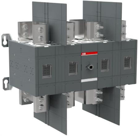 ABB OT1600U22 Lasttrennschalter 4-polig 1600 A, ohne Griff und Welle UL/CSA Trägerplattenmontage