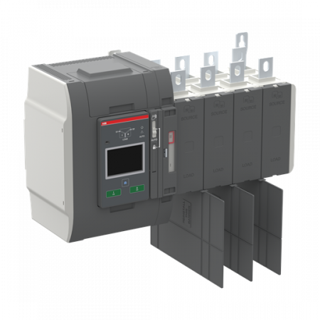 ABB OXA600U3O4QT Automatischer Umschalter TruONE 3-pol + N 600 A, Level 4 Steuereinheit 200 ... 480 V AC, Zugang oben offene Umschaltung I-II UL