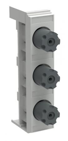 ABB XLPD0-FB-E27/42-3P DII-Sicherungssockel 3-polig 25 A, mit Rahmenklemmen DII E27 Breite 42mm Phasenabstand 60 mm