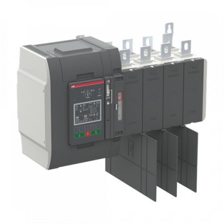 ABB OXB600U3S2QT Automatischer Umschalter TruONE 3-pol + N 600 A, Level 2 Steuereinheit 200 ... 480 V AC, Zugang oben verzögerte Umschaltung I-0-II UL