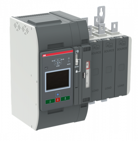 ABB OXB200E3X4QT Automatischer Umschalter TruONE 3-polig 200 A, Level 4 Steuereinheit 200 ... 480 V AC, Zugang oben verzögerte Umschaltung I-0-II