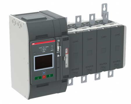 ABB OXB400E3S4QB Automatischer Umschalter TruONE 3-pol + N 400 A, Level 4 Steuereinheit 200 ... 480 V AC, Zugang unten verzögerte Umschaltung I-0-II