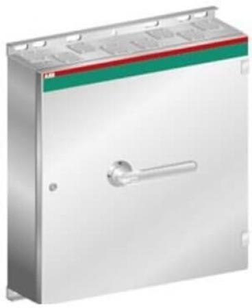 ABB OT250ESUR6TZ Sicherheitsschalter im Edelstahlgehäuse 6-polig 132 kW 400 V mit Edelstahlgriff IP65 Einführung unten