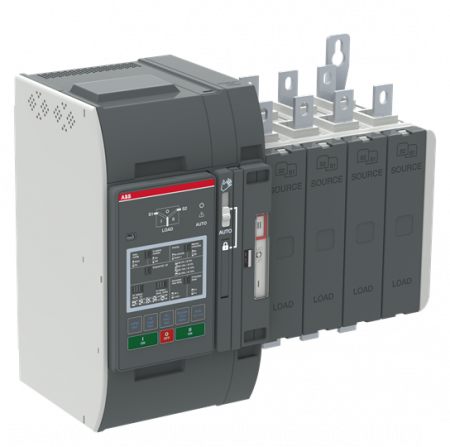 ABB OXB200E3S2QT Automatischer Umschalter TruONE 3-pol + N 200 A, Level 2 Steuereinheit 200 ... 480 V AC, Zugang oben verzögerte Umschaltung I-0-II