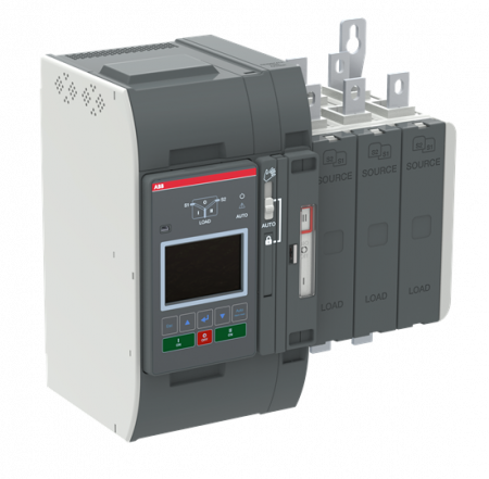 ABB OXB200E3X3QT Automatischer Umschalter TruONE 3-polig 200 A, Level 3 Steuereinheit 200 ... 480 V AC, Zugang oben verzögerte Umschaltung I-0-II
