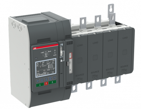 ABB OXB315E3S2QB Automatischer Umschalter TruONE 3-pol + N 315 A, Level 2 Steuereinheit 200 ... 480 V AC, Zugang unten verzögerte Umschaltung I-0-II
