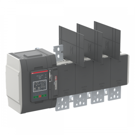 ABB OXB1250E3S2QB Automatischer Umschalter TruONE 3-pol + N 1250 A, Level 2 Steuerein 200 ... 480 V AC, Zugang unten verzögerte Umschaltung I-0-II