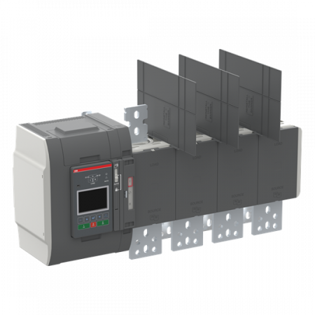 ABB OXB1250E3S3QB Automatischer Umschalter TruONE 3-pol + N 1250 A, Level 3 Steuerein 200 ... 480 V AC, Zugang unten verzögerte Umschaltung I-0-II