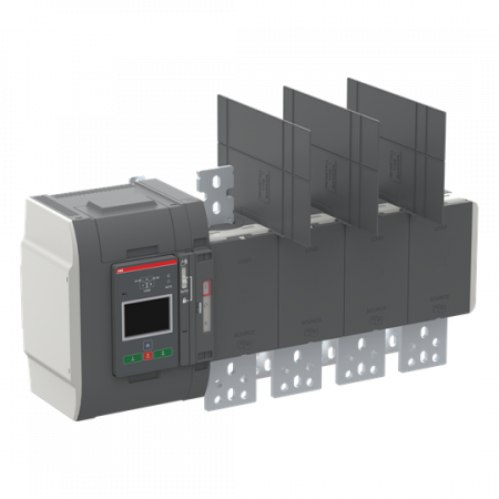 ABB OXB1250E3S4QB Automatischer Umschalter TruONE 3-pol + N 1250 A, Level 4 Steuerein 200 ... 480 V AC, Zugang unten verzögerte Umschaltung I-0-II