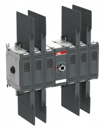 ABB OTDC315FV33 DC-Lasttrennschalter 6-polig 315 A, ohne Griff und Welle 1500 V DC Dreikreis