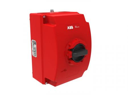 ABB OKA40S6B1F400 F400 EMV Sicherheitsschalter 6-polig, 415V AC23 40 A, 18,5kW Montierter Hilfskontakt: 2NO 0NC, Aluminium-Gehäuse, IP65