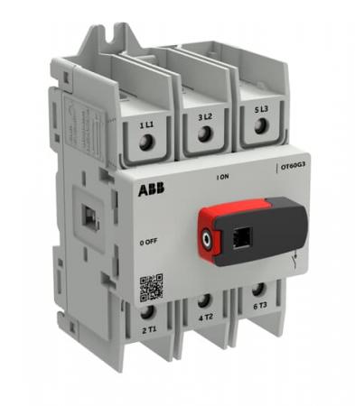 ABB OT60G3-3BS Lasttrennschalter OT Plus 60 A, Baugröße G3, 3-polig, DIN-Montage, Schraubklemmen, nach UL98