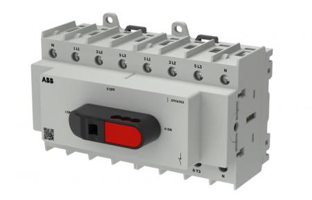 ABB OTC63G2-4BS Lastumschalter OT+ 4-polig 63 A, mit Direktgriff abschließbar I-0-II Baugröße 2