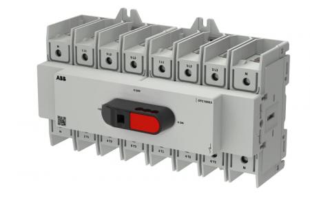 ABB OTC100G3-4BS Lastumschalter OT+ 4-polig 100 A, mit Direktgriff abschließbar I-0-II Baugröße 3