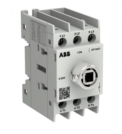 ABB OT16G1-3BSU/48 Lasttrennschalter OT Plus 16 A, Baugröße G1, 3-polig, exkl. Griff, Montageplatte Schraubklemmen, IEC und UL, inkl. Ring für Wellenmontage, Großverpackung 48 St.