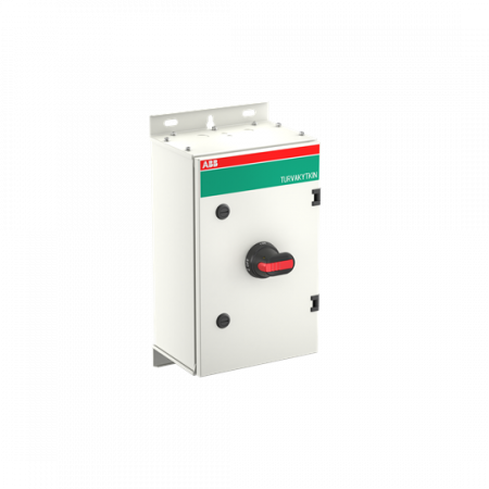 ABB OTL80GBL6M Wartungsschalter, 6-polig 415V AC23 80A, 45kW, mit schwarzem Griff Stahlblechgehäuse IP65 Einführung oben und unten