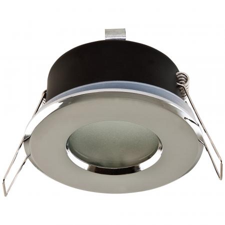 EVN 655011 Deckeneinbauleuchte Chrom IP65 Zamak 12V dimmbar Einbaudurchmesser 68 mm