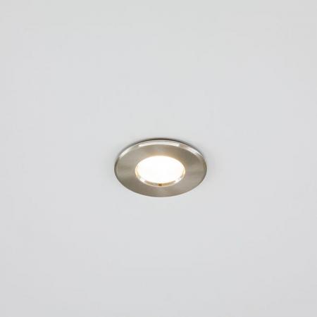 EVN Decken-Einbaustrahler für GU5.3 Leuchtmittelrund chrom-sat. IP65 12V EinbauØ68