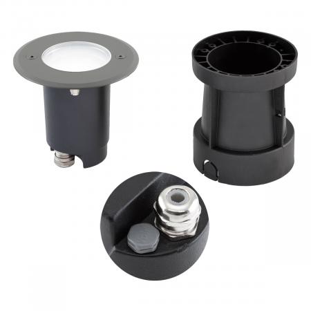 EVN Schwenkbare LED-Bodeneinbauleuchte, IP67 679235A504