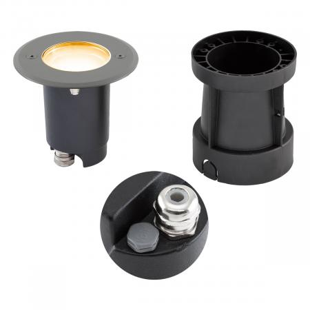 EVN Schwenkbare LED-Bodeneinbauleuchte, IP67 679235A53D