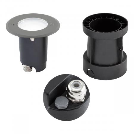EVN Schwenkbare LED-Bodeneinbauleuchte, IP67 679235EVA504