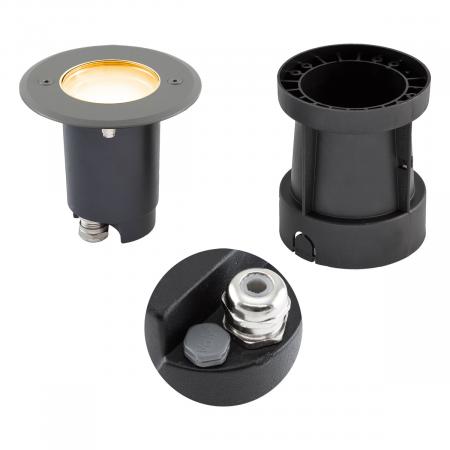 EVN Schwenkbare LED-Bodeneinbauleuchte, IP67 679235EVA53D
