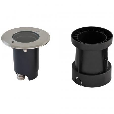 EVN Bodeneinbau Leuchte rund schwenkbar IP67 GX5.3 12V EinbauØ102