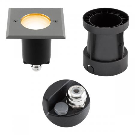 EVN Schwenkbare LED-Bodeneinbauleuchte, IP67 679435EVA504