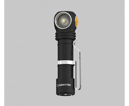 Armytek Wizard C2 Pro Magnet Taschen- und Stirnlampe mit Magnethalterung akkubetrieben warmweißes Licht