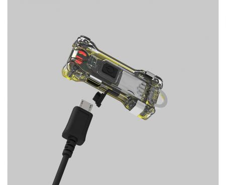 Armytek Zippy Extended Set WR (Yellow Amber) 3 in 1, Multitaschenlampe, Schlüsselbundlampe, Stirnlampe, mit Clip