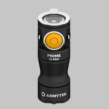 Armytek Prime C1 Pro Magnet USB Taschenlampe mit Magnethalterung akkubetrieben warmweisses Licht