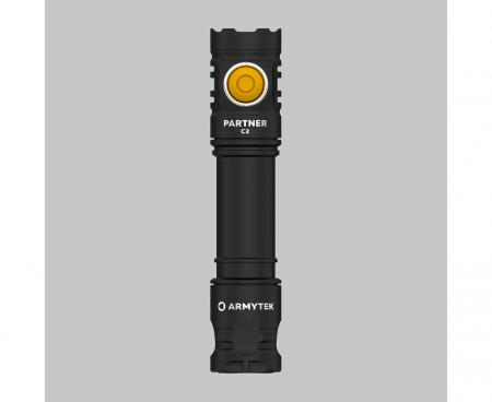 Armytek Partner C2 Magnet USB White Taschenlampe mit Magnethalterung akkubetrieben warmes Licht