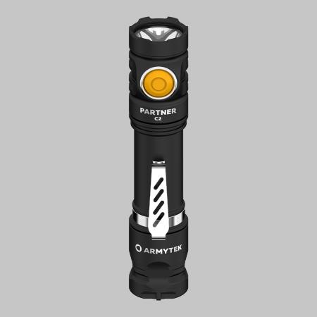 Armytek Partner C2 Magnet USB White Taschenlampe mit Magnethalterung akkubetrieben warmes Licht