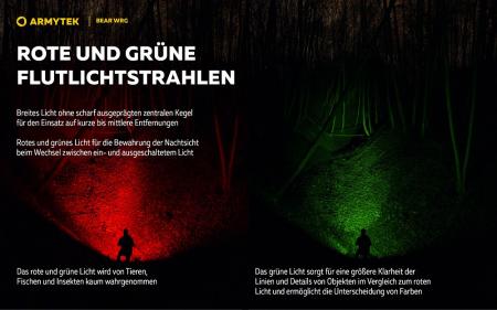 Armytek Bear WRG Taschenlampe mit Magnethalterung akkubetrieben mehrfarbiges Licht